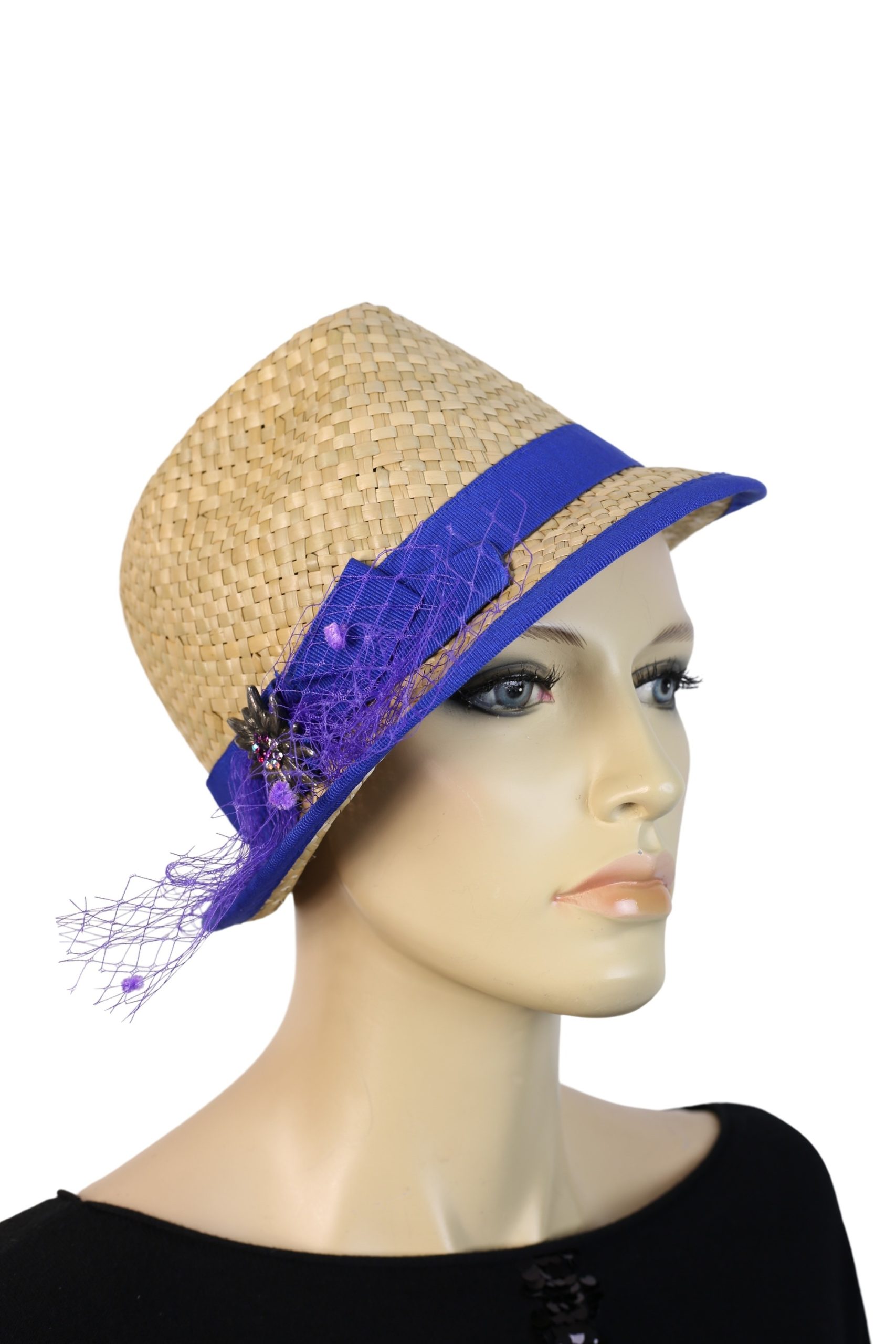 Allgäu Rebell Trachtenhut "München" 1 Stk. tlg. aus Bast, Made in Italy