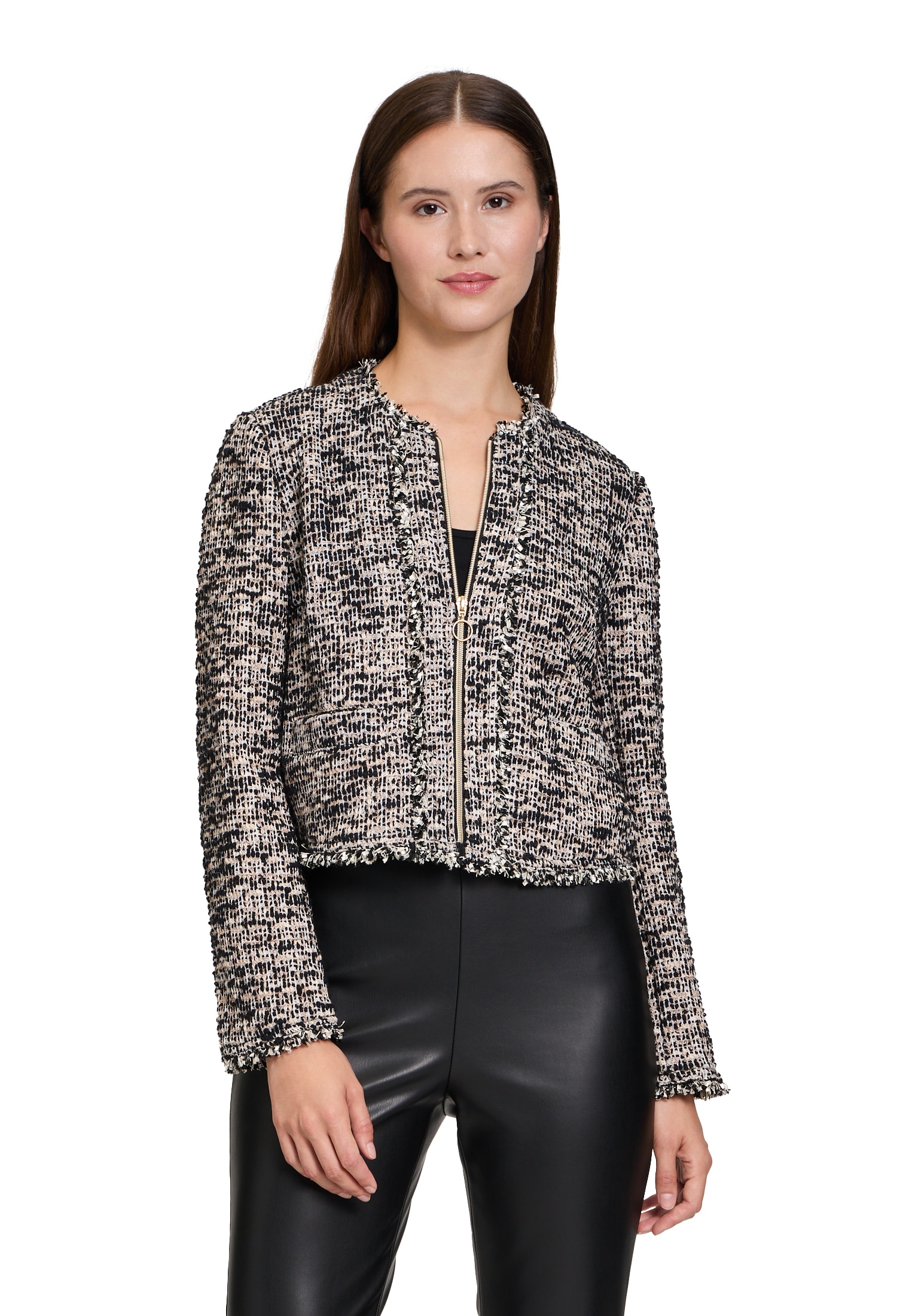 Betty Barclay Jackenblazer "Damen Blazer-Jacke mit Fransen" Material