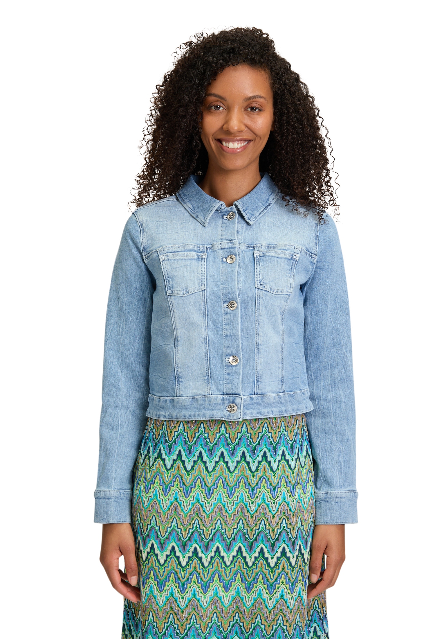 Betty Barclay Jackenblazer "Damen Jeansjacke langarm" Material