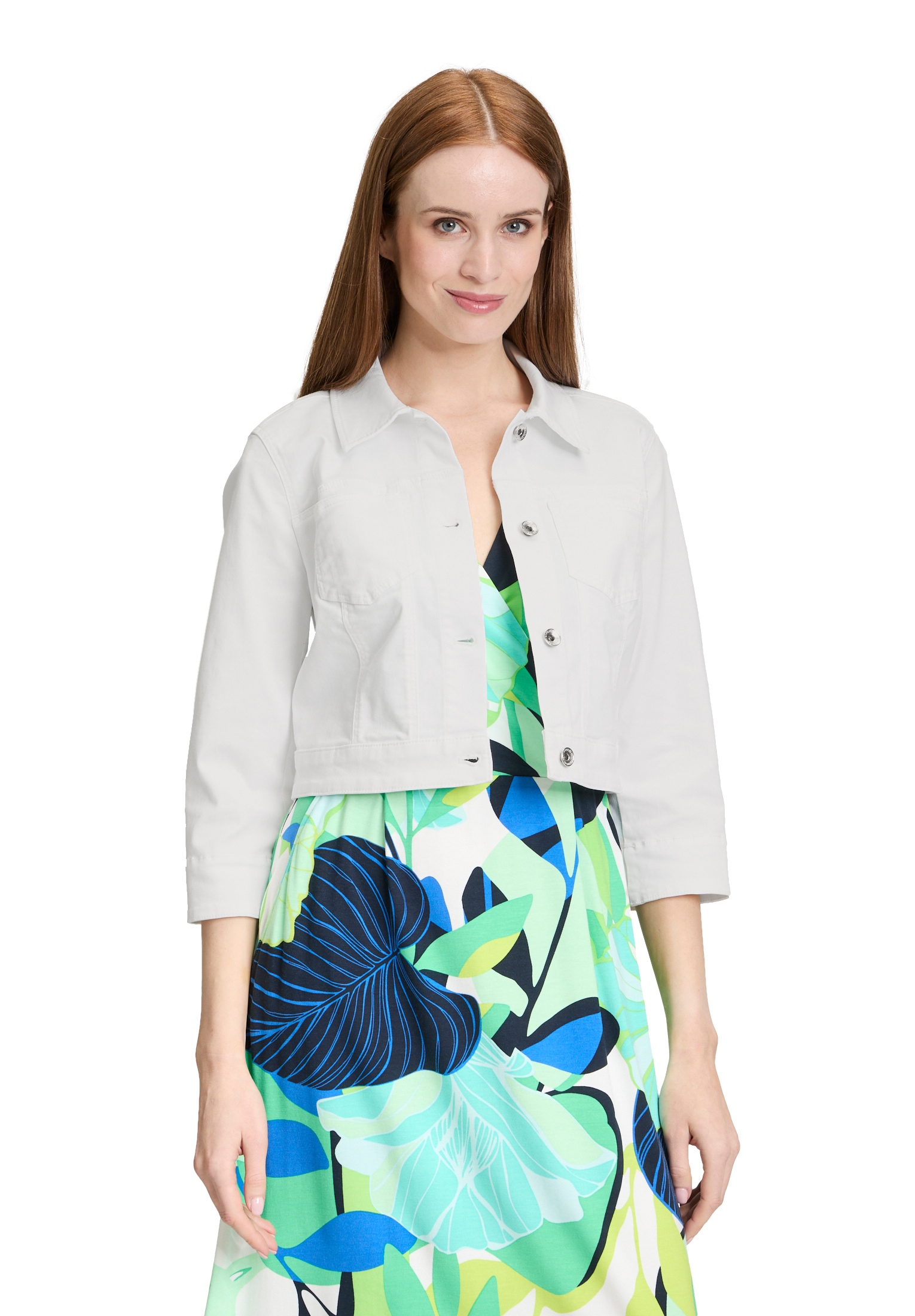 Betty Barclay Jackenblazer "Damen Jeansjacke mit 3/4 Arm" Material