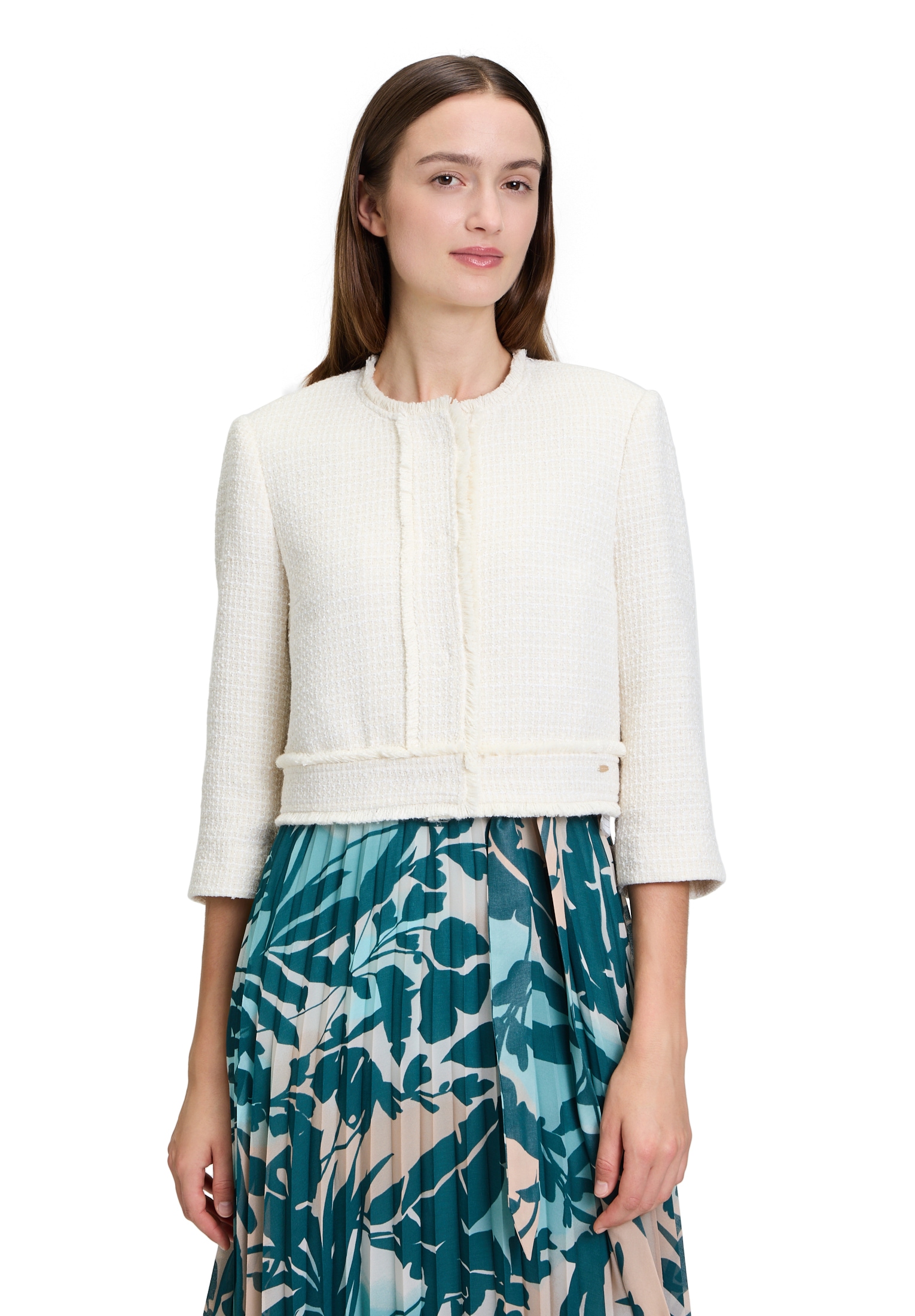 Betty&Co Jackenblazer "Damen Bolero-Jacke mit aufgesetzten Taschen" Material