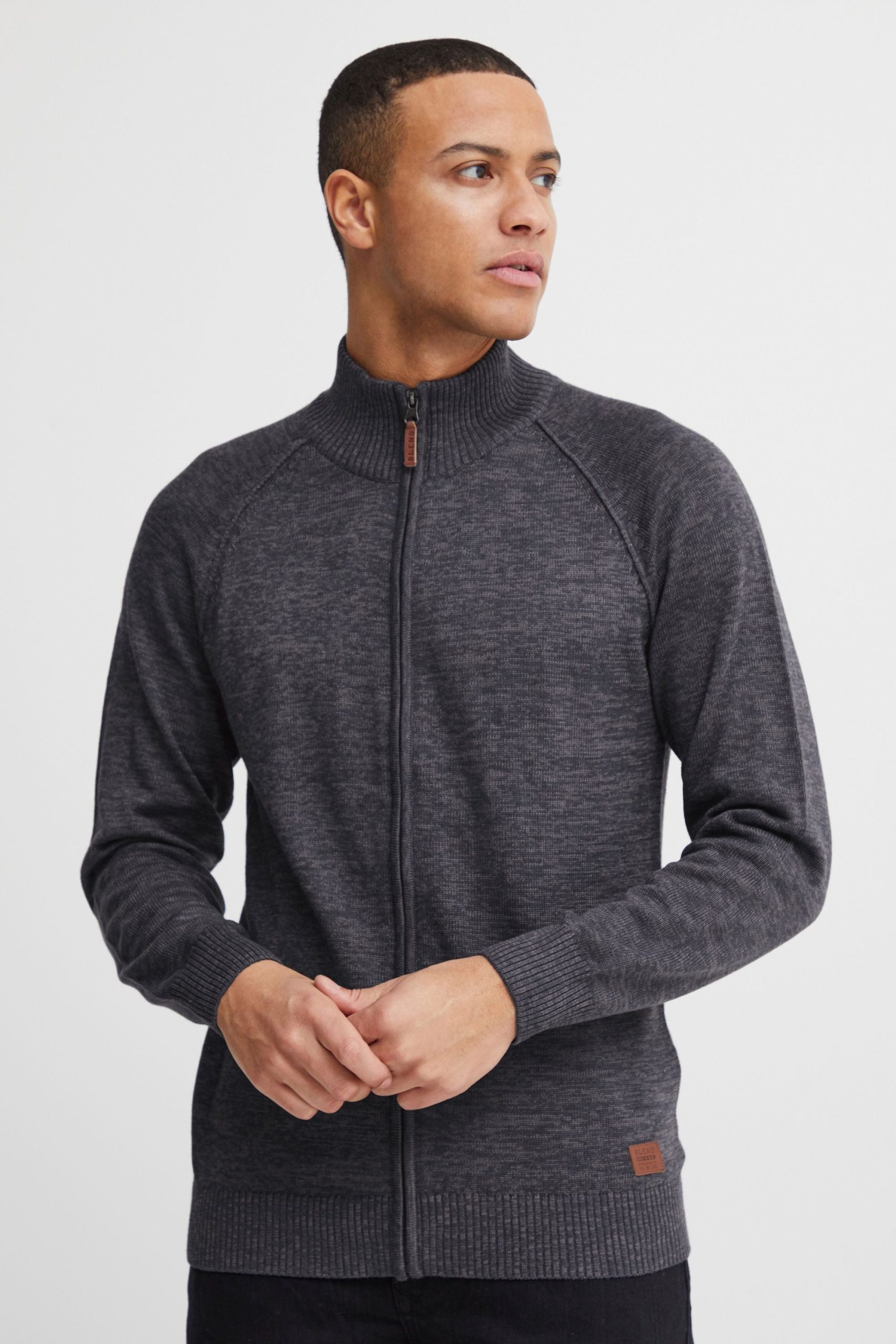 Blend Strickjacke "BHDaniri" Strickjacke mit hochabschließendem Kragen