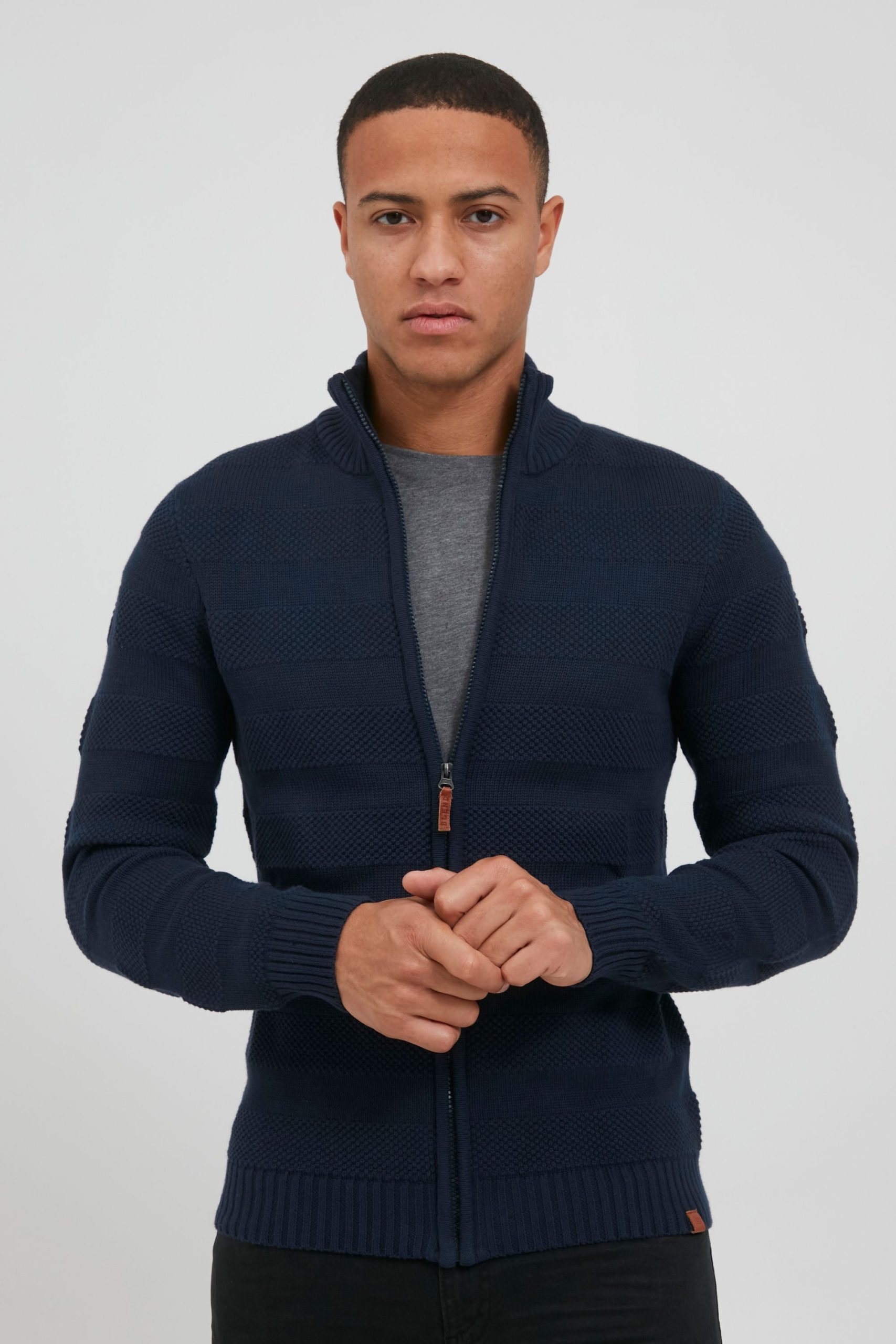 Blend Strickjacke "BHGalmaro", Strickjacke hochabschließendem Stehkragen