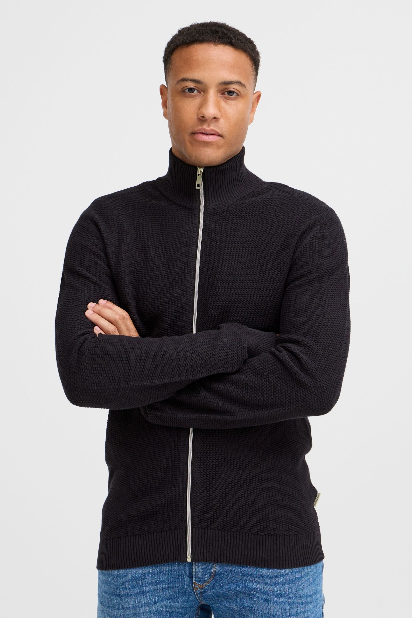 Blend Strickjacke "BHMGOMAZ", Stilvolle Strickjacke mit Reißverschluss