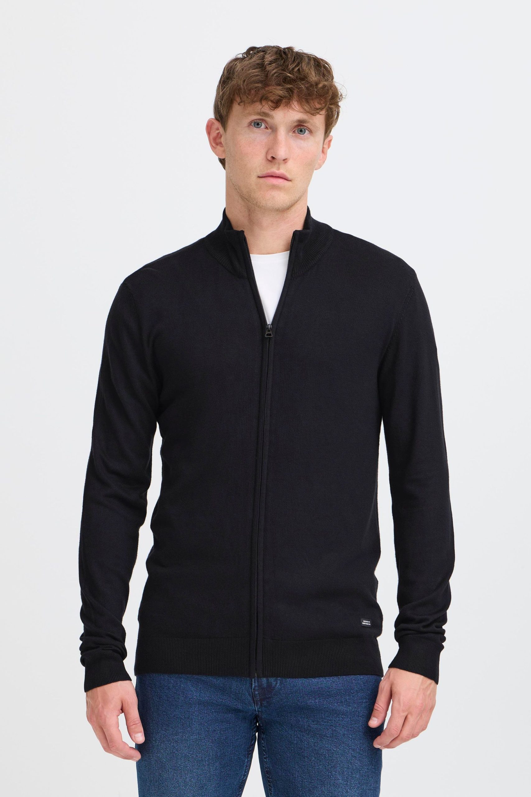 Blend Strickjacke "BHWebe", Stilvolle Strickjacke mit Reißverschluss