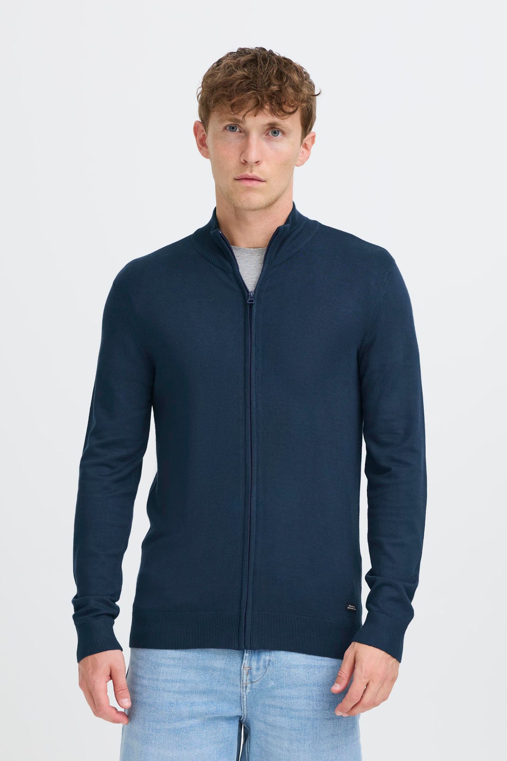 Blend Strickjacke "BHWebe", Stilvolle Strickjacke mit Reißverschluss