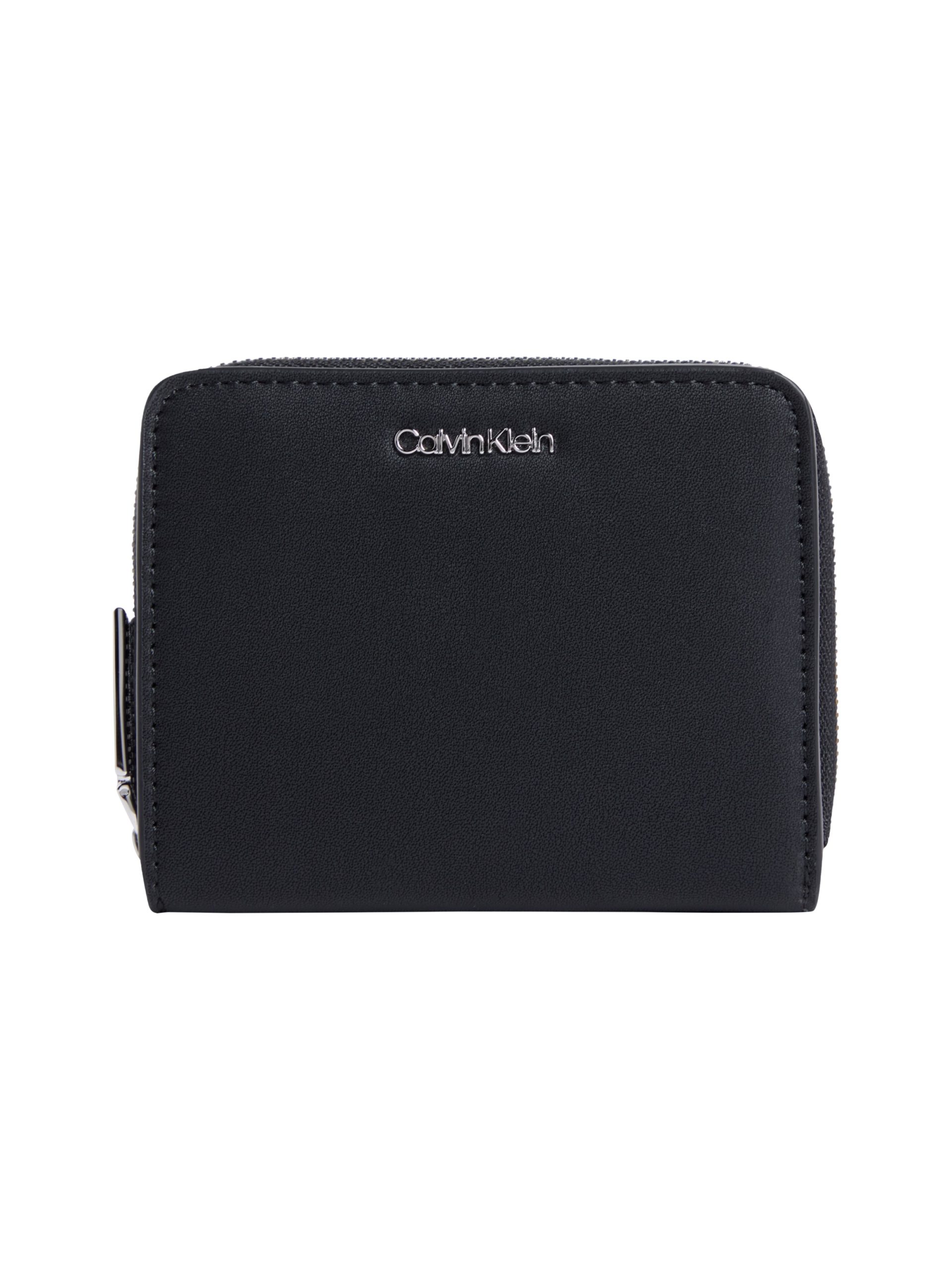 Calvin Klein Geldbörse "CK MUST MD ZIP AROUND W/ FLAP" Geldbeutel, Damen Portemonnaie mit Logo-Schriftzug