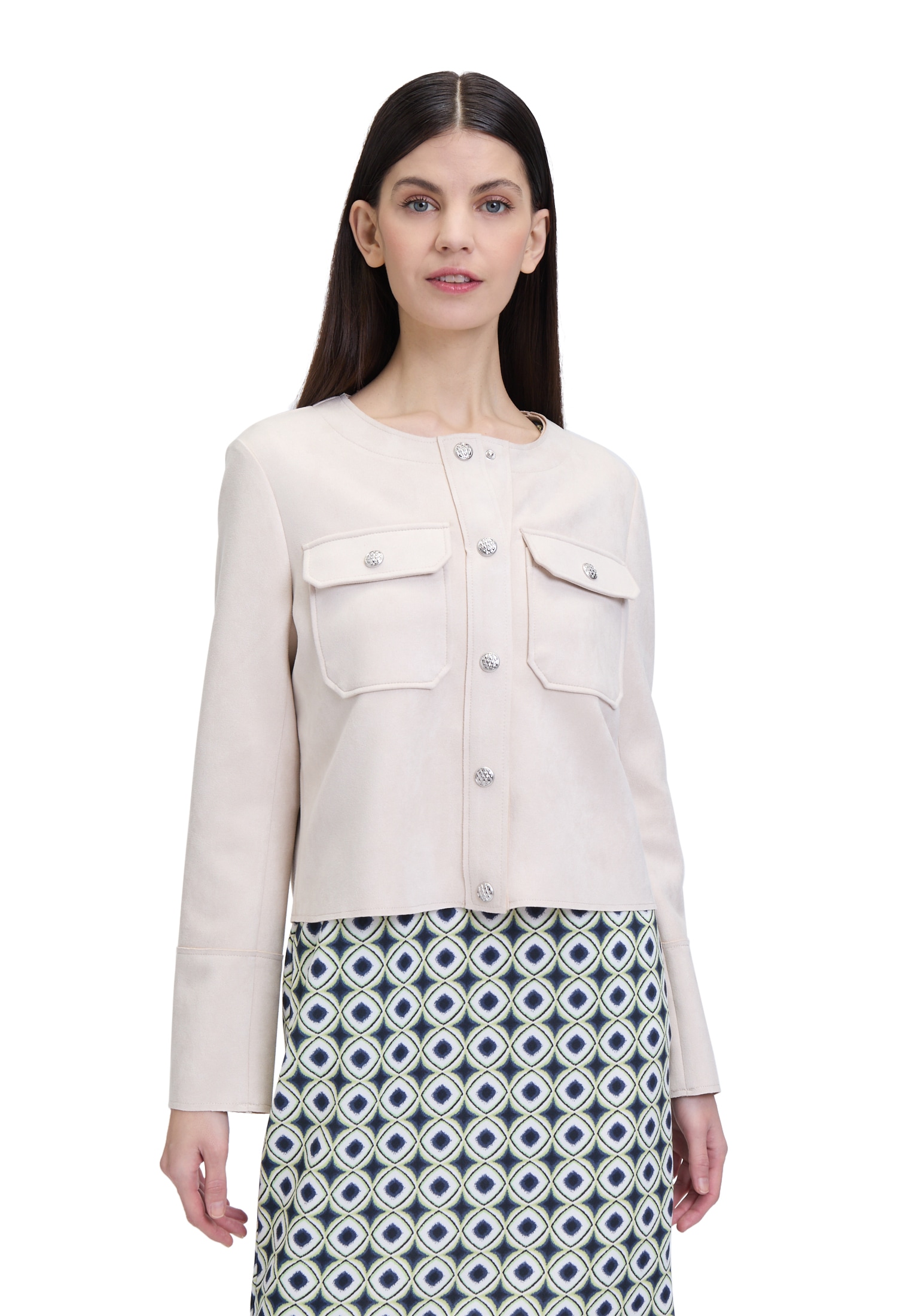 Cartoon Jackenblazer "Damen Casual-Jacke mit Taschen" Taschen