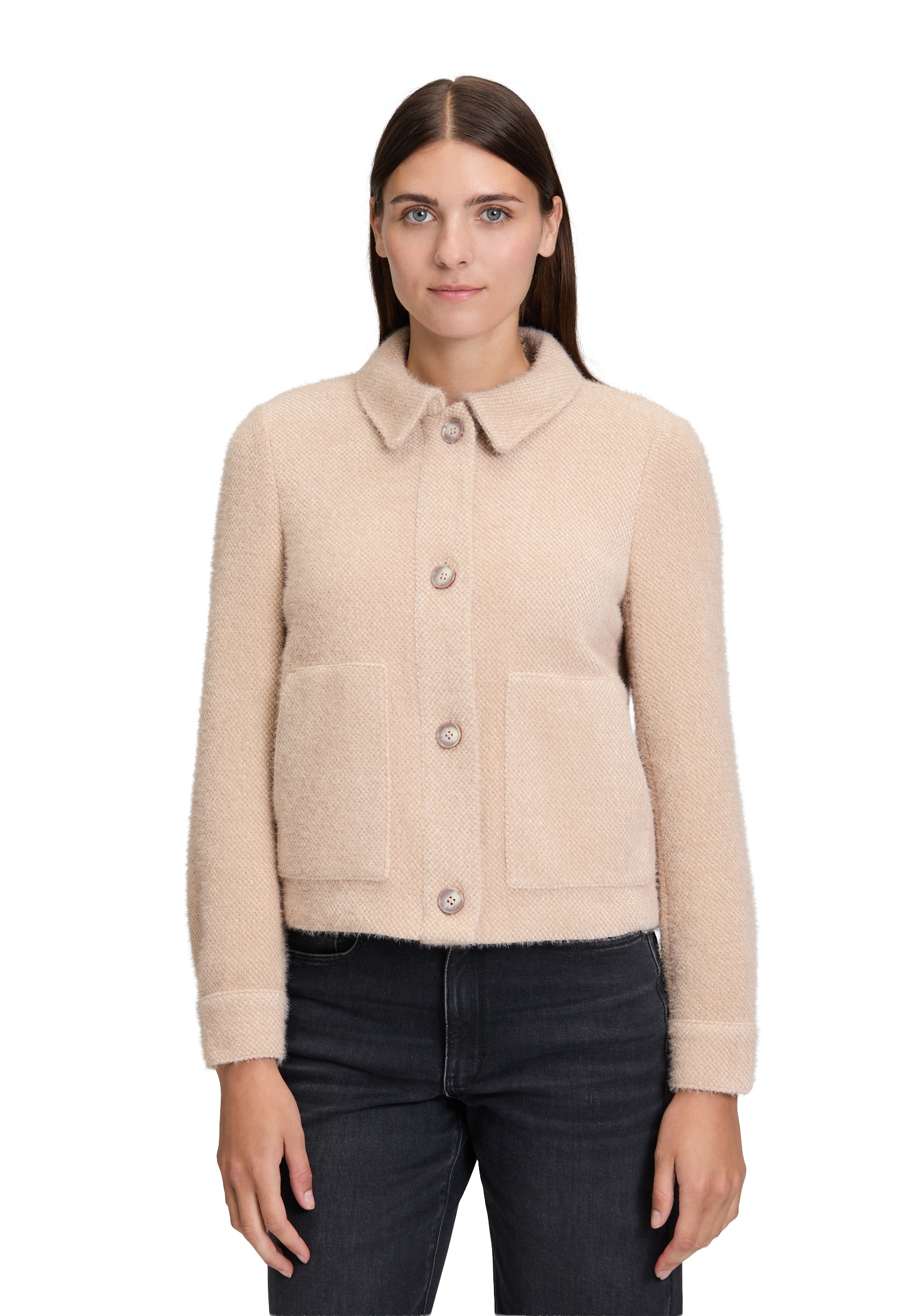 Cartoon Jackenblazer "Damen Casual-Jacke mit aufgesetzten Taschen"