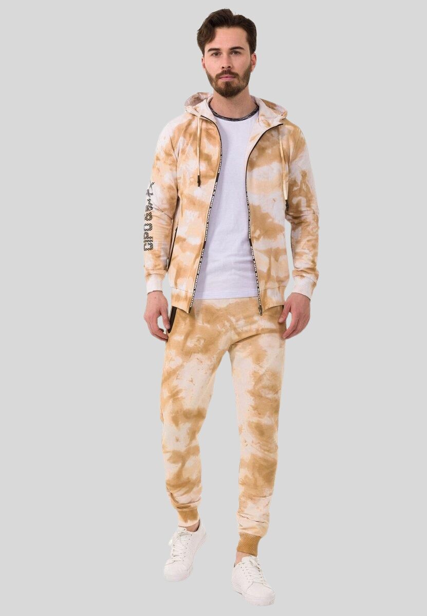 Cipo & Baxx Trainingsanzug "HOMEWEAR", 2 Stk. mit Allover-Musterung