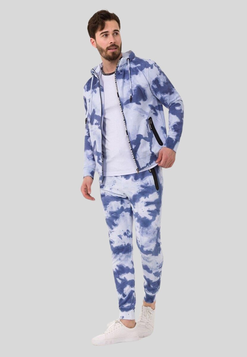 Cipo & Baxx Trainingsanzug "HOMEWEAR", 2 Stk. mit Allover-Musterung