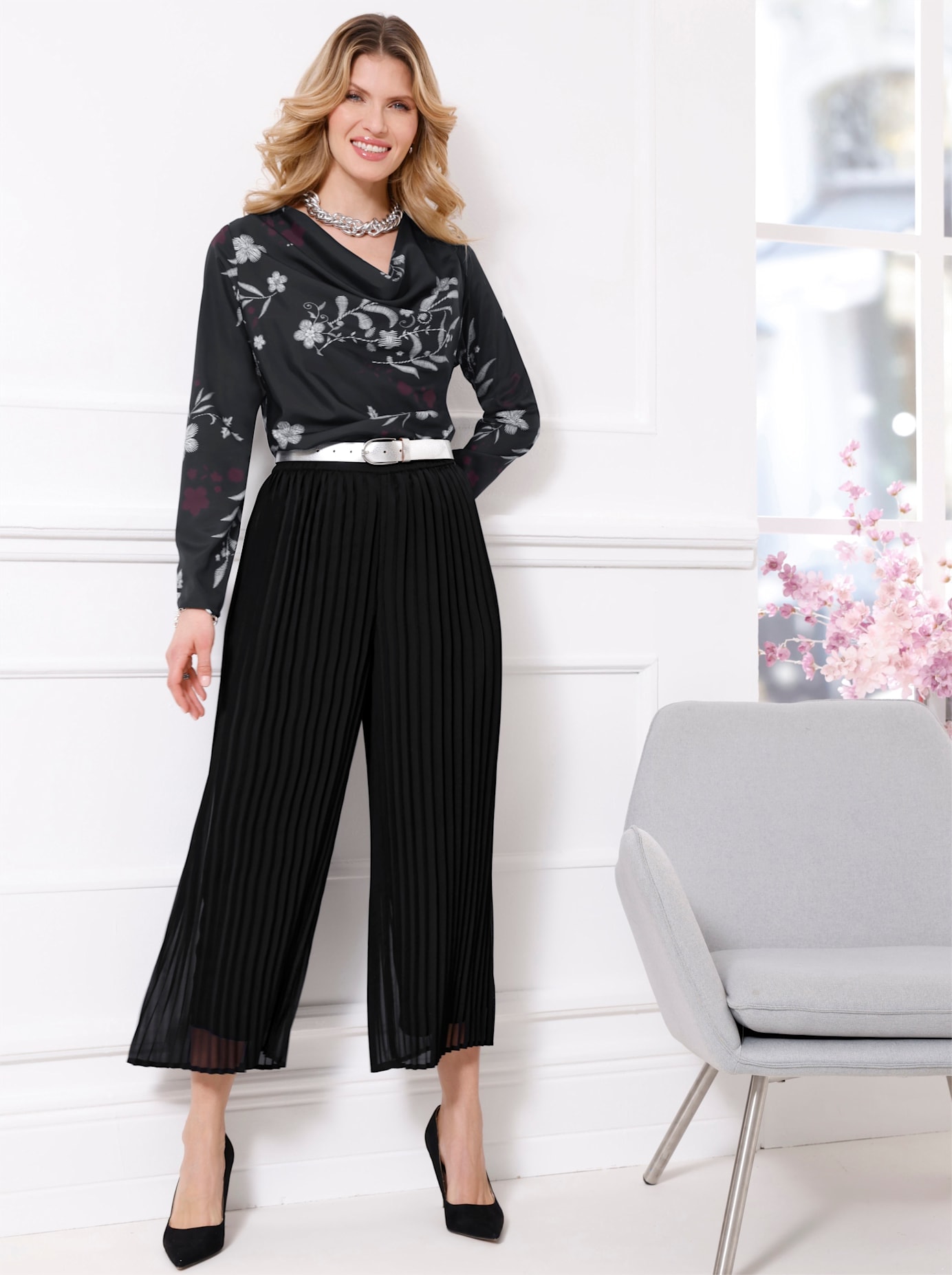 Classic Basics Langarmbluse