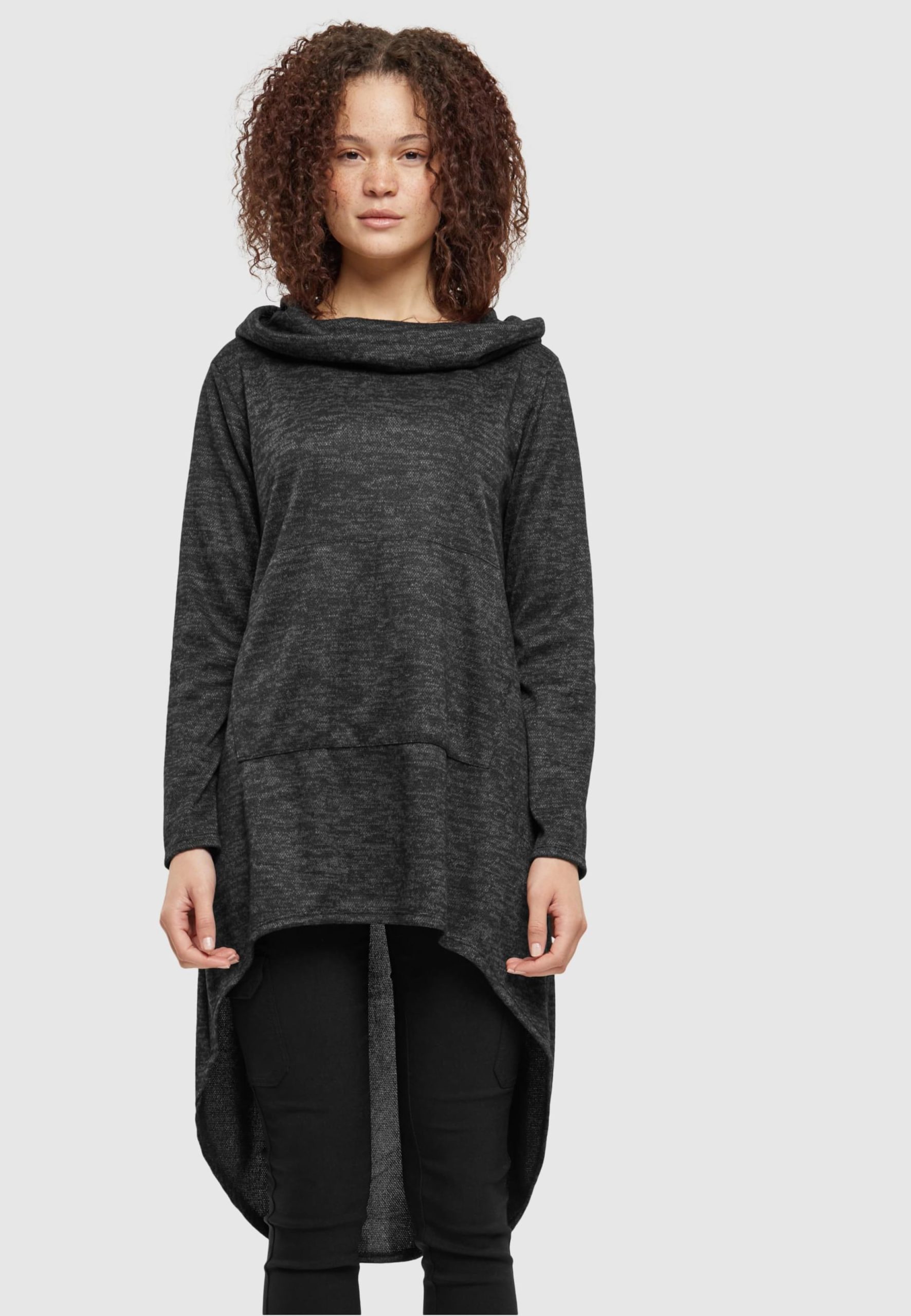 Cloud5ive Turtle-Neck Kapuze Hoodie Kleid
