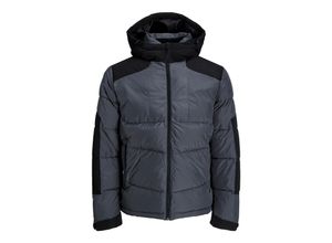 Jack & Jones Jacke Otis Puffer Übergangsjacke mit Kapuze und Kordelzug