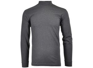 Langarm Basic Stehkragen Regular Fit Herren Longsleeve