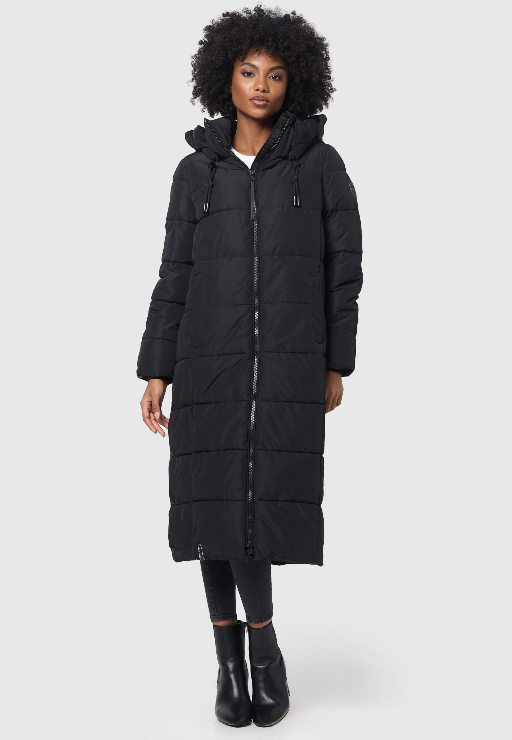 Marikoo Winterjacke "Nadeshikoo XIV" extra langer Winter Mantel gesteppt