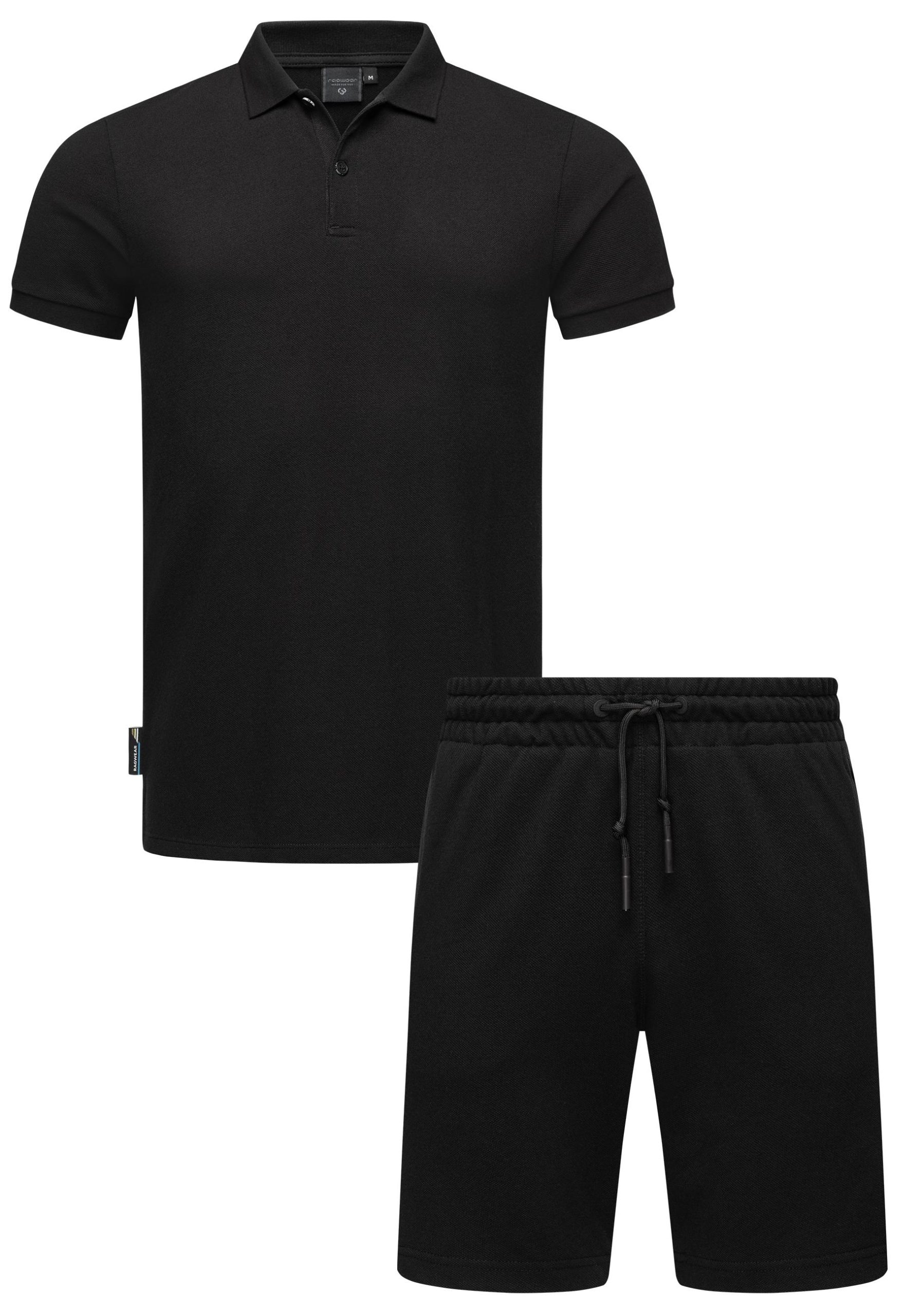 Ragwear Poloshirt "Set Porpi", 2 Stk. Modisches Herren Set aus Hemd und kurzer Hose
