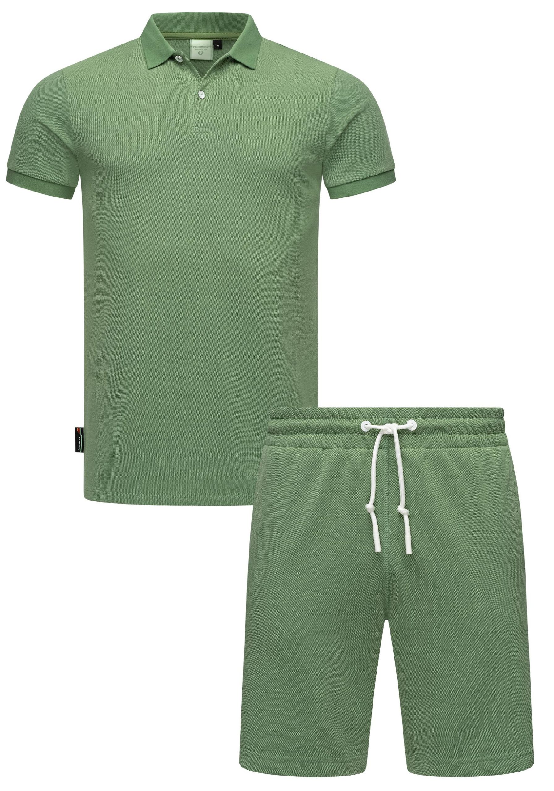 Ragwear Poloshirt "Set Porpi", 2 Stk. Modisches Herren Set aus Hemd und kurzer Hose