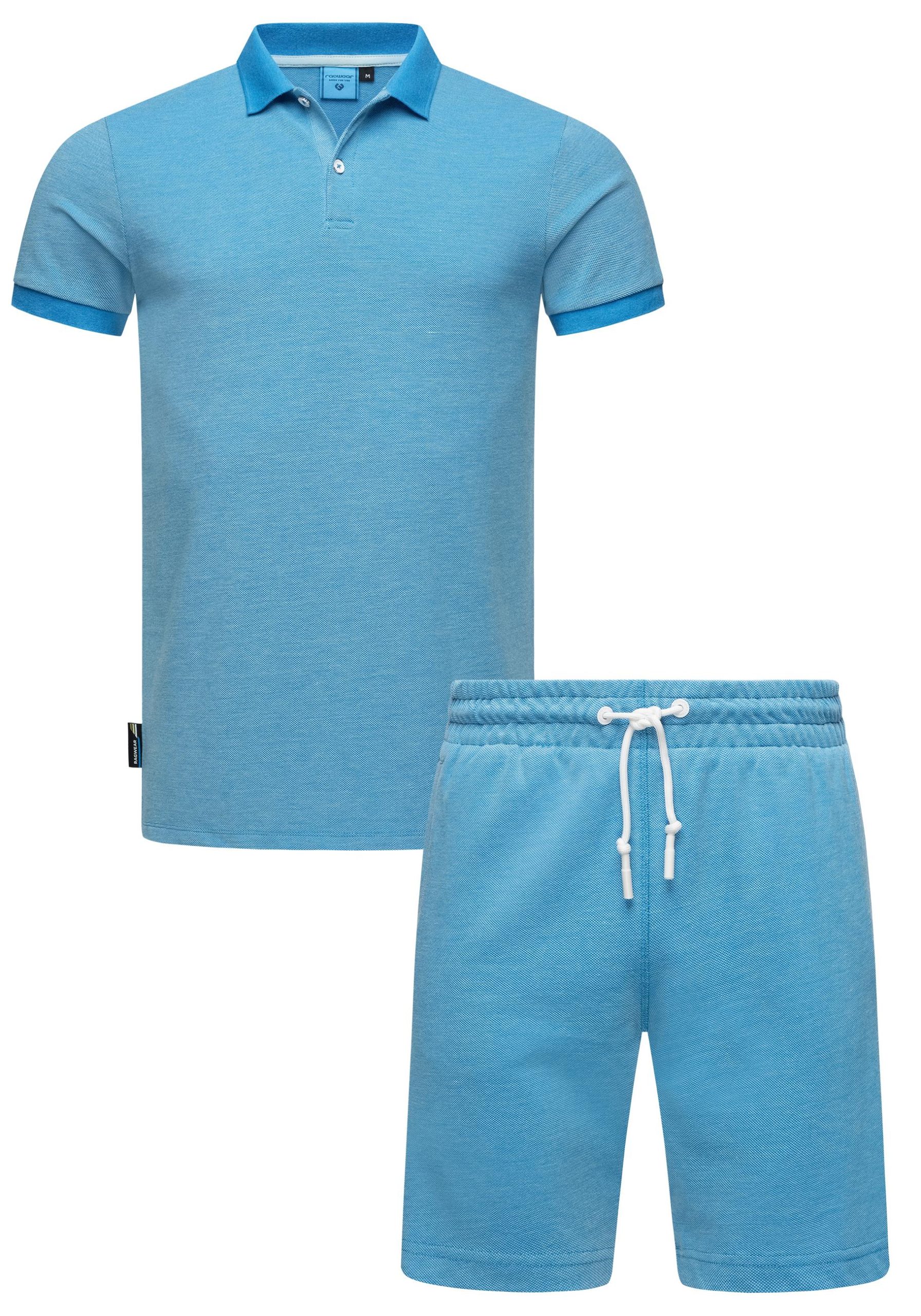 Ragwear Poloshirt "Set Porpi", 2 Stk. Modisches Herren Set aus Hemd und kurzer Hose