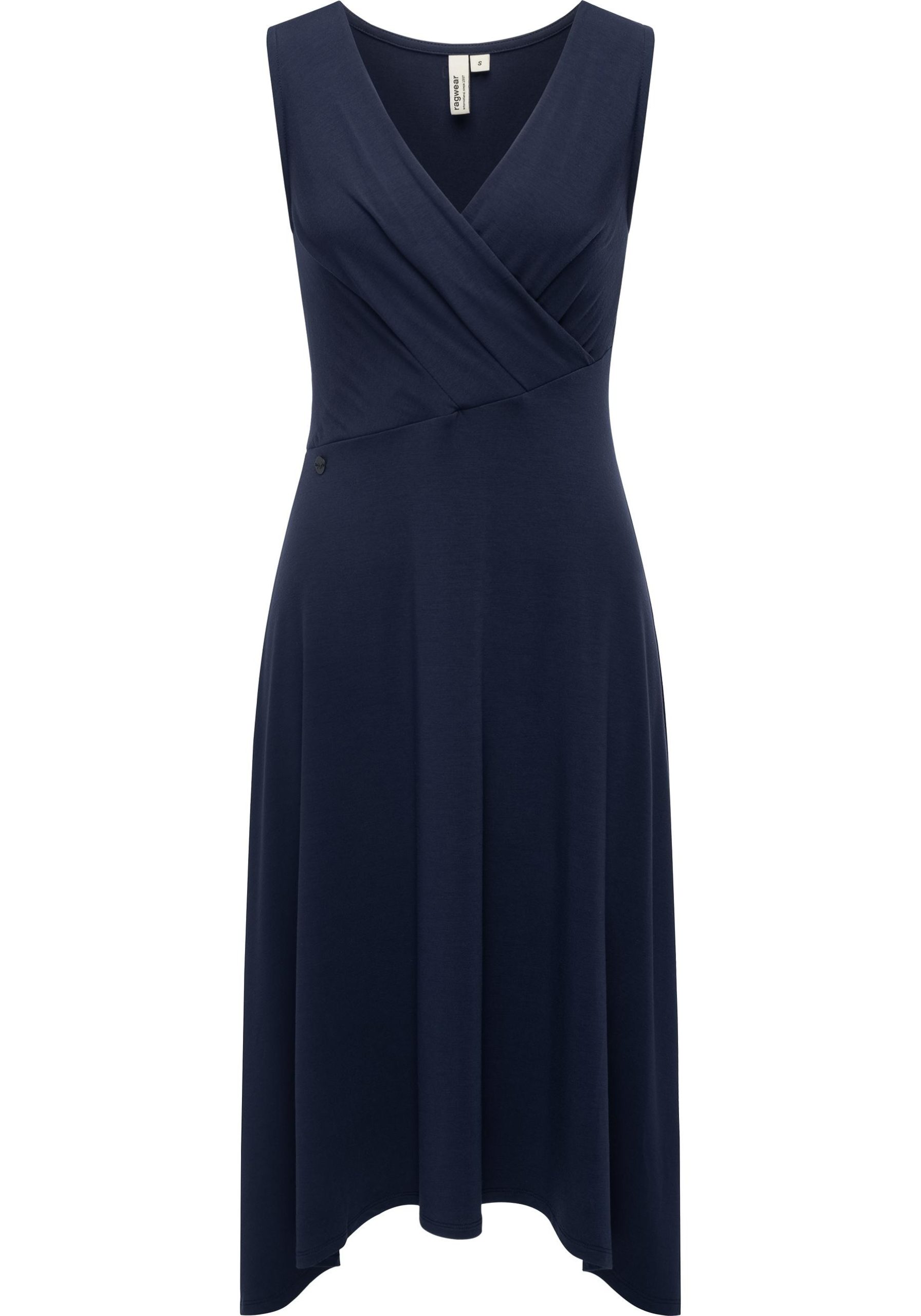 Ragwear Sommerkleid "Fidda" Ohne Taschen leichtes Jersey-Kleid mit Taillengürtel