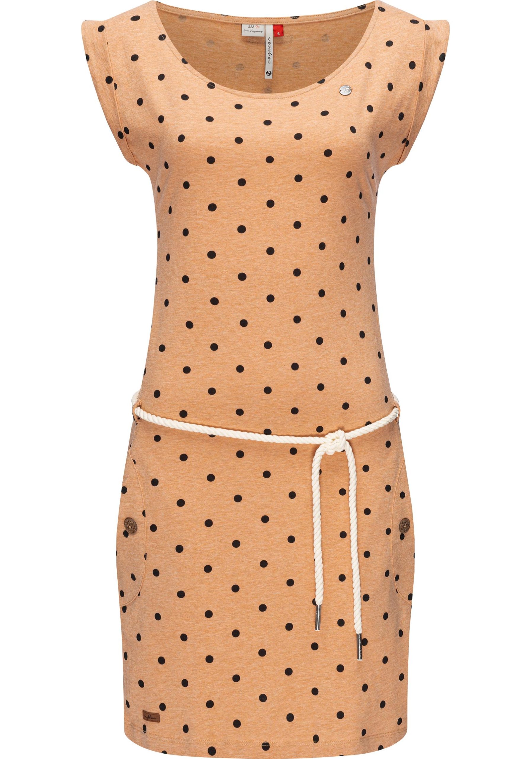 Ragwear Sommerkleid "Tag Dots" Eingrifftaschen leichtes Baumwoll Kleid mit Pünktchen-Muster