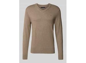 Regular Fit Pullover aus Baumwoll-Kaschmir-Mix