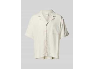 Relaxed Fit Pyjama-Oberteil aus Leinen-Lyocell-Mix