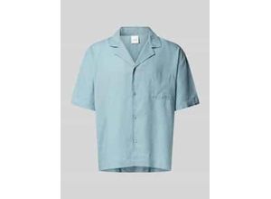 Relaxed Fit Pyjama-Oberteil aus Leinen-Lyocell-Mix