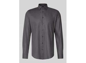 Slim Fit Business-Hemd mit Knopfleiste