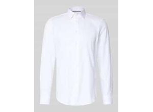 Slim Fit Business-Hemd mit Knopfleiste