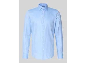 Slim Fit Business-Hemd mit Knopfleiste