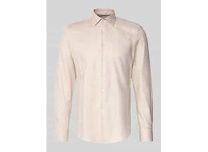 Slim Fit Business-Hemd mit Knopfleiste