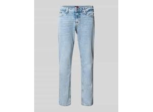 Slim Fit Tapered Leg Fit Jeans aus Baumwollmix