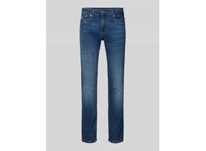 Slim Fit jeans mit Label-Stitching