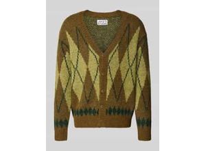 Strickjacke mit V-Ausschnitt