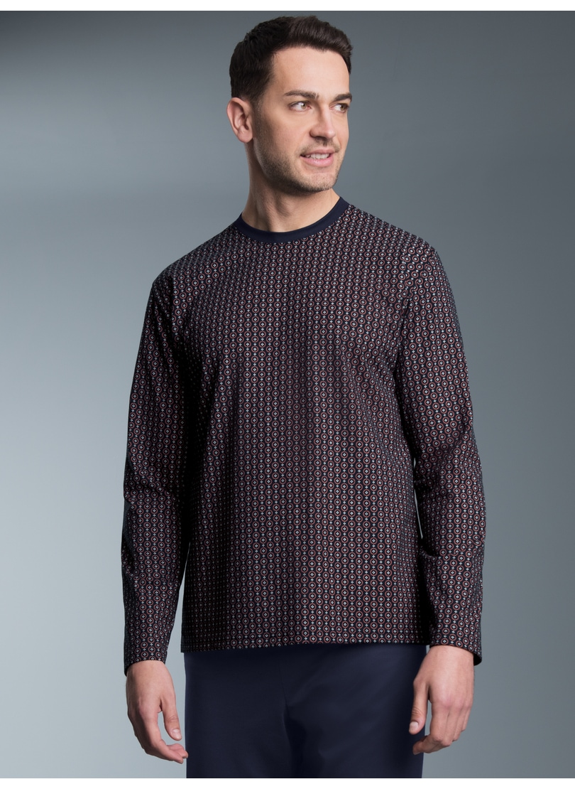 Trigema Schlafanzug "TRIGEMA Pyjama Oberteil mit Allover Vintage-Print", 1 Stk.