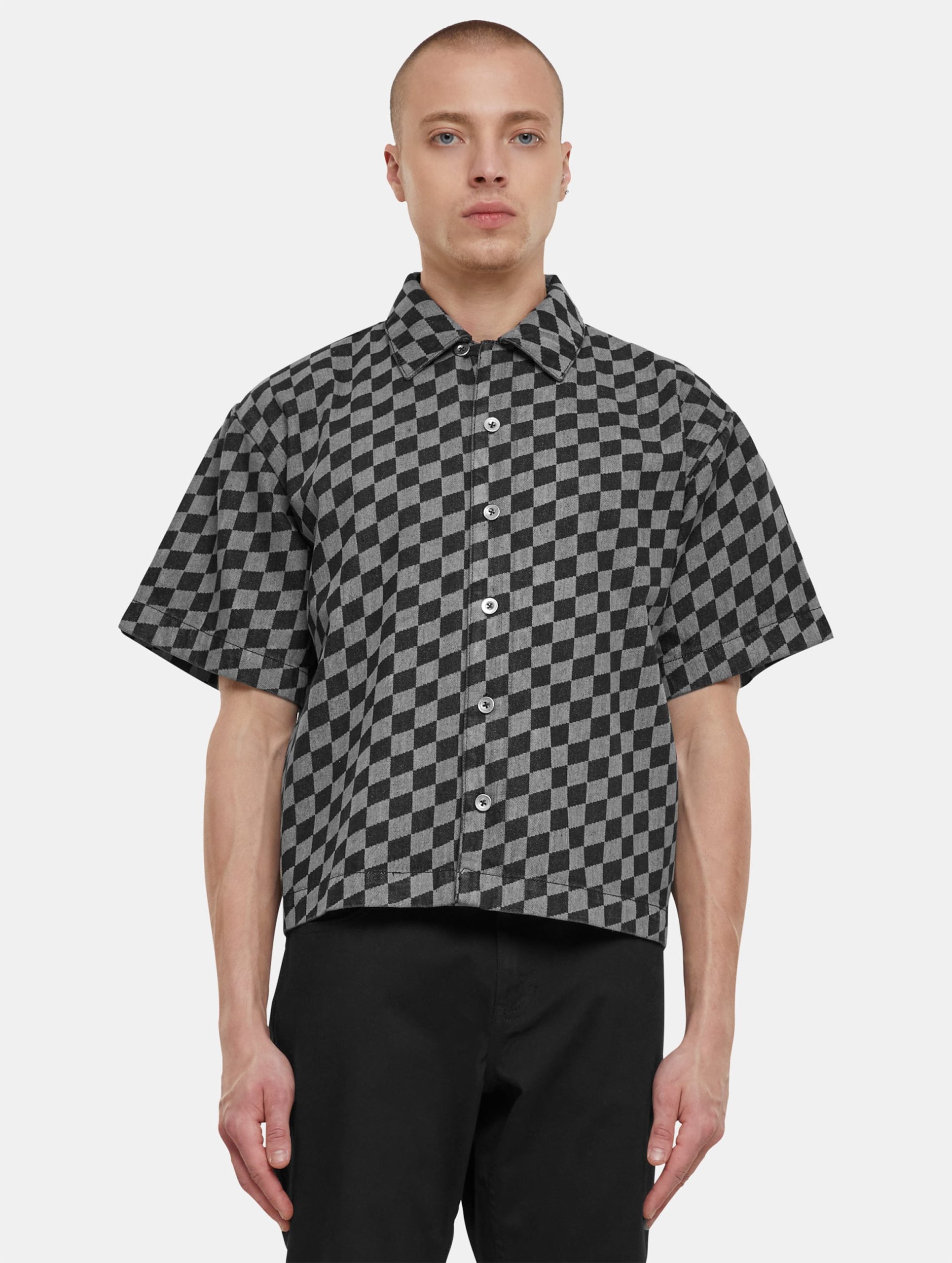 Urban Classics Laser Check Printed Boxy Hemd