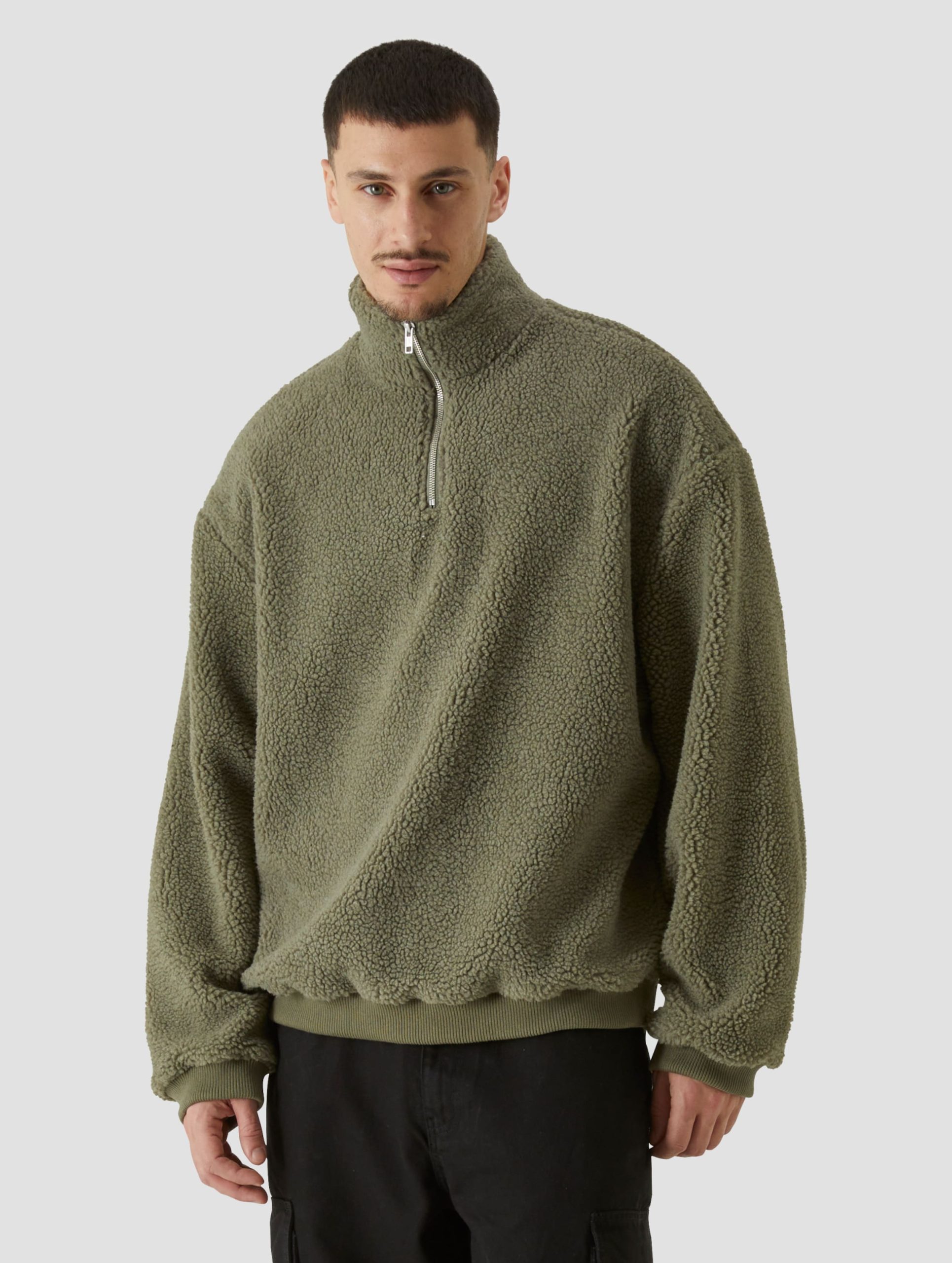 Urban Classics Oversized Teddy Troyer Pullover