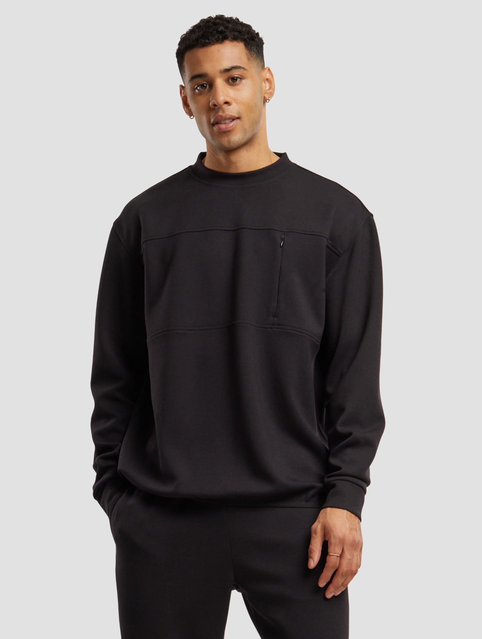 Urban Classics Scuba Zip Pocket Crew Pullover