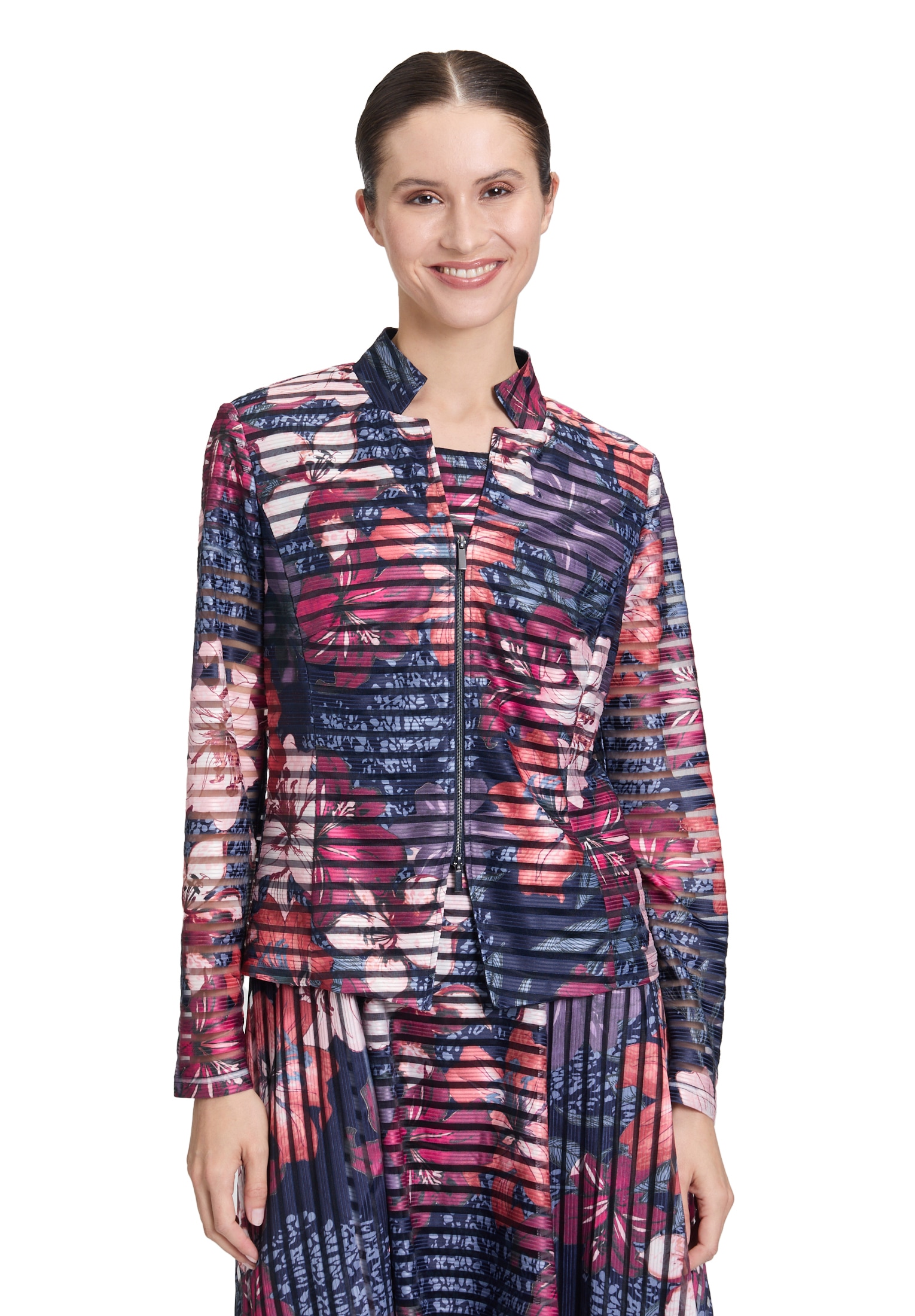 Vera Mont Jackenblazer "Damen Blazer-Jacke mit Print"