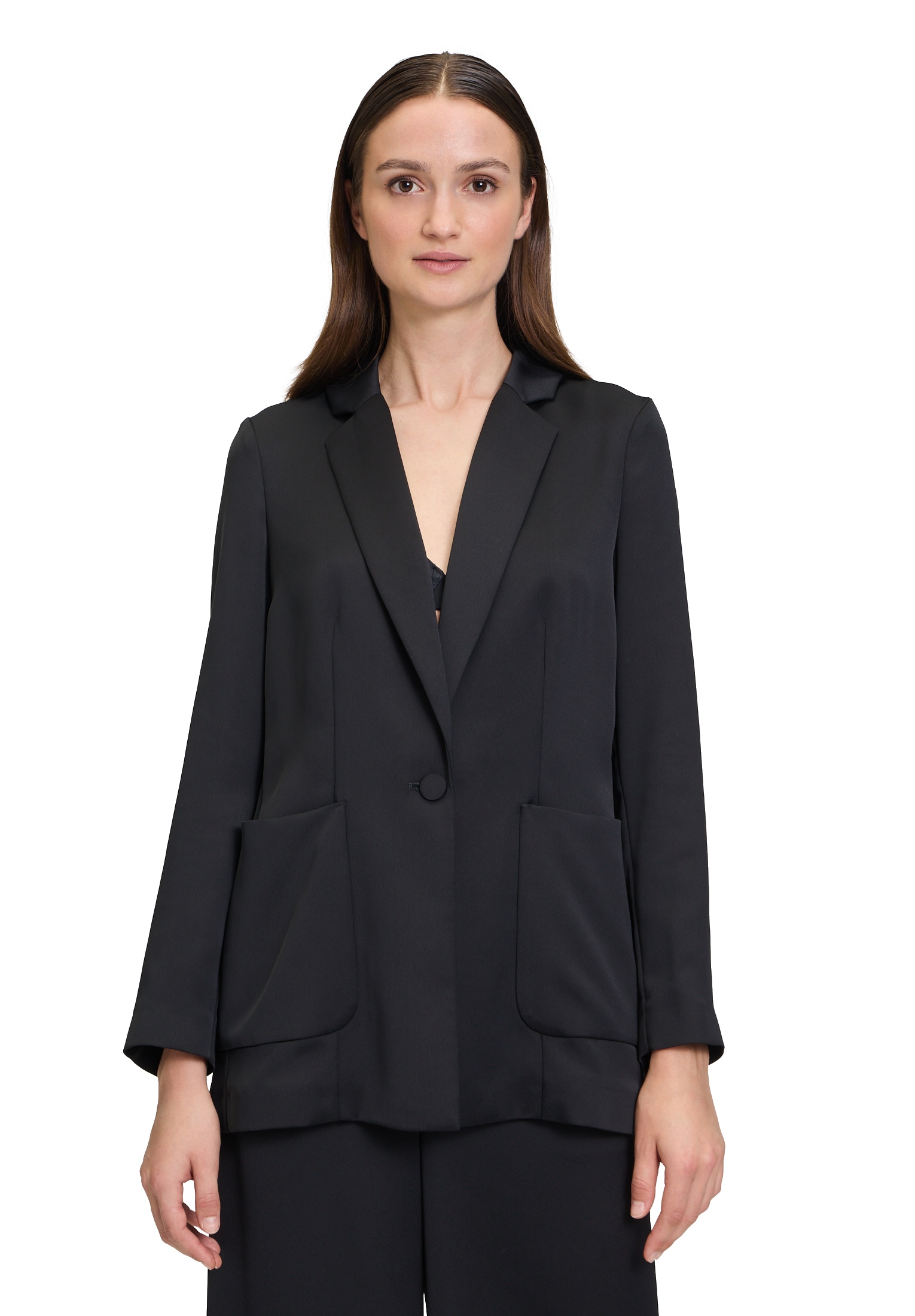 Vera Mont Jackenblazer "Damen Blazer-Jacke mit aufgesetzten Taschen" Material