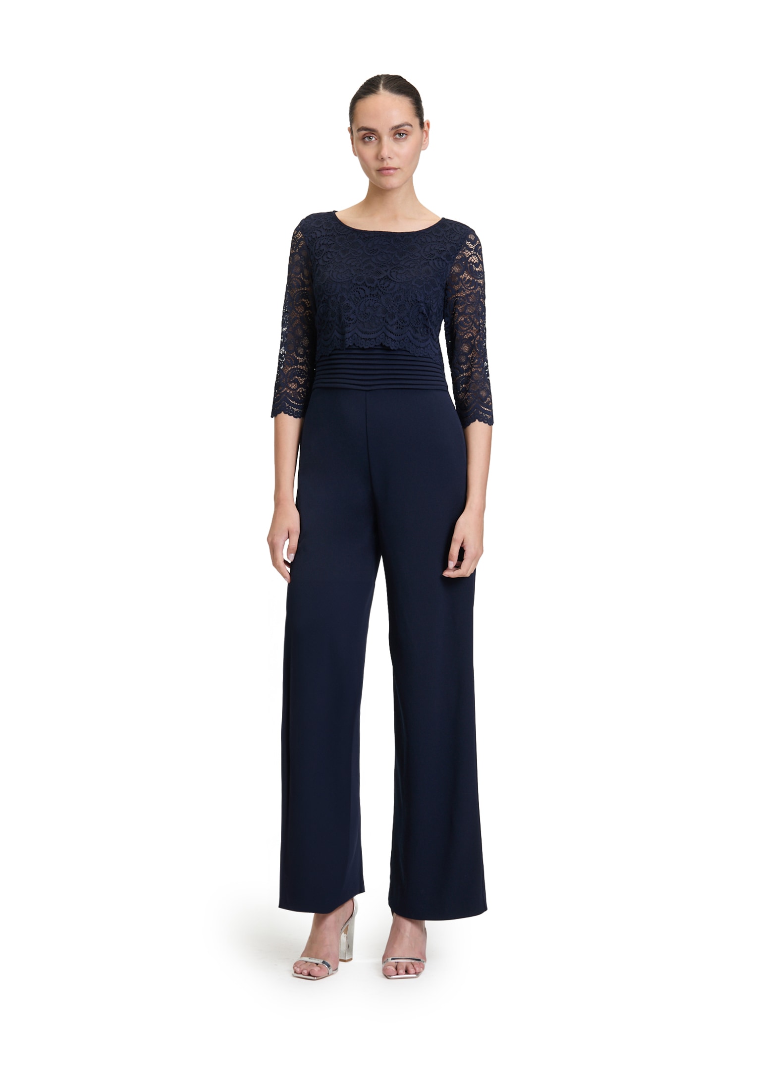 Vera Mont Overall "Damen Jumpsuit mit Spitze", 1 Stk. Spitze