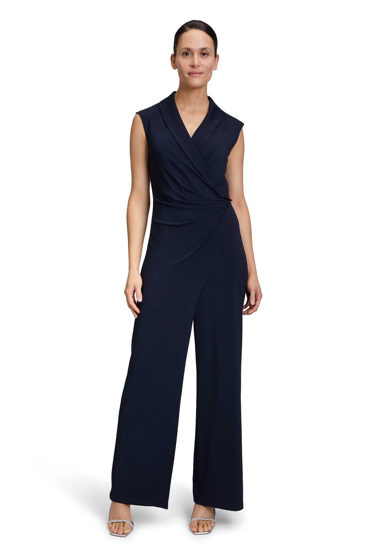 Vera Mont Overall "Damen Jumpsuit ohne Arm" 1 tlg. Raffung
