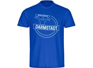 multifanshop Herren T-Shirt - Darmstadt - Meine Fankurve - Druck weiß - Männer