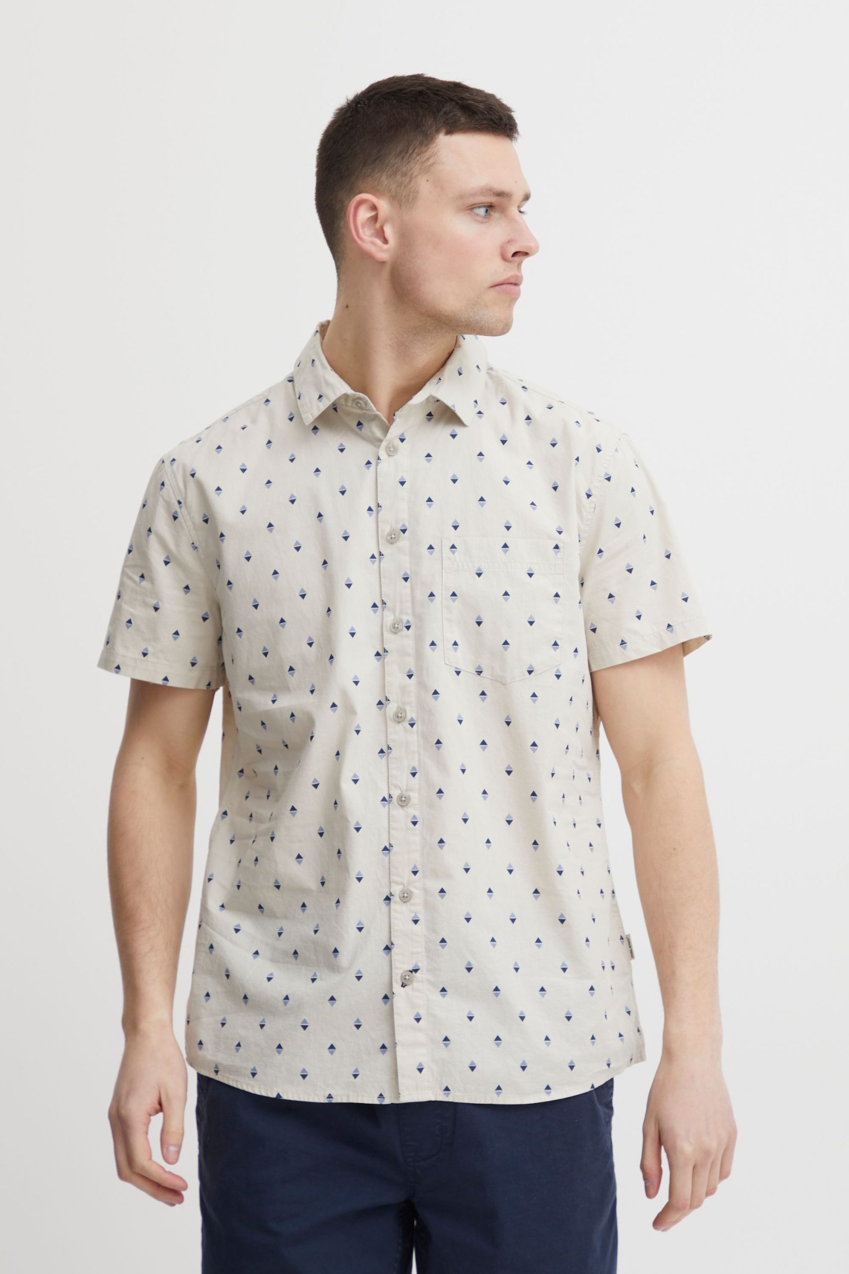 Blend Kurzarmhemd "BHShirt", Stilvolles Hemd mit kurzen Ärmeln