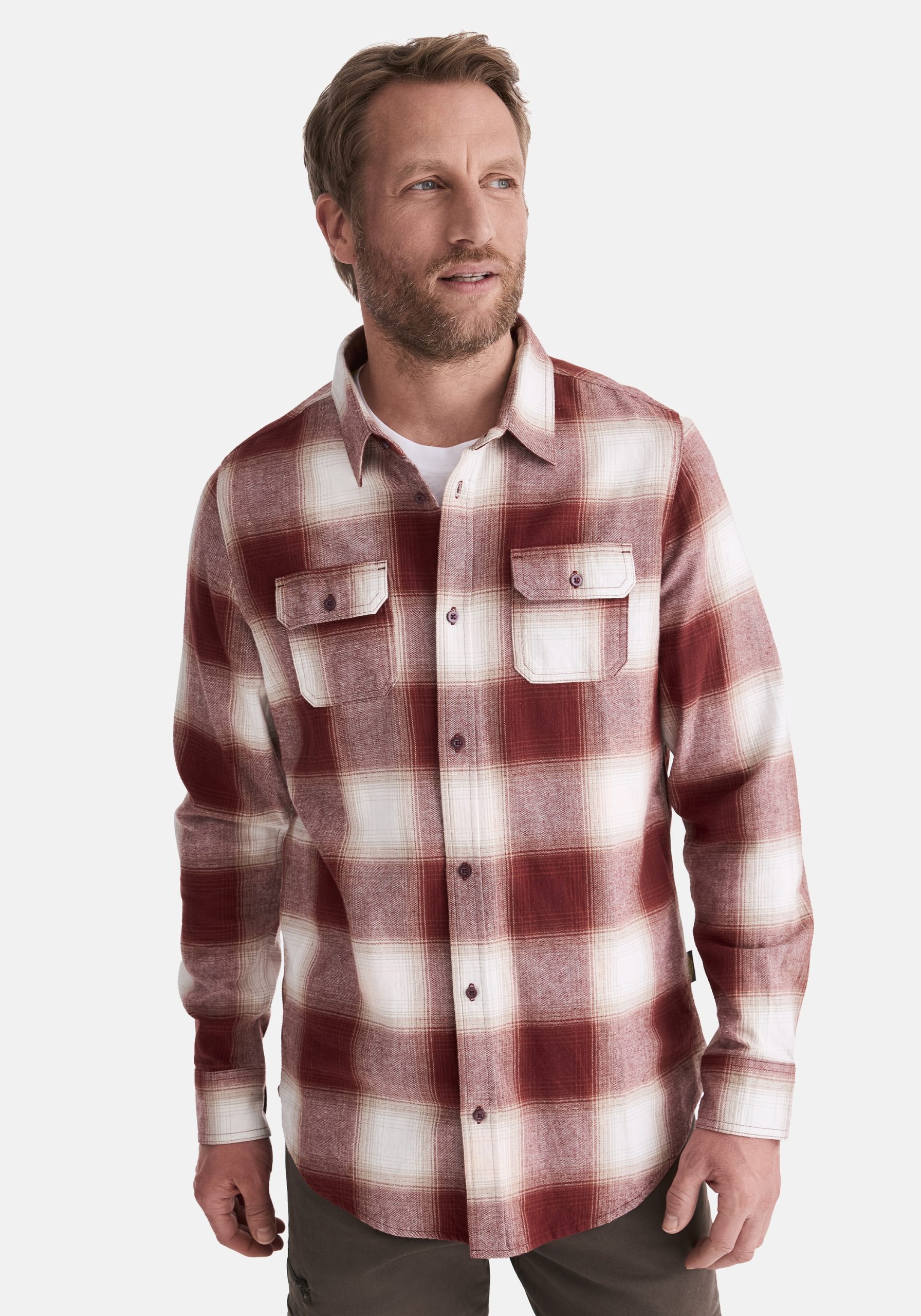 HERO by John Medoox Flanellhemd "HARRY Karohemd", Regular Fit Casual Funktionsmaterial für Herren