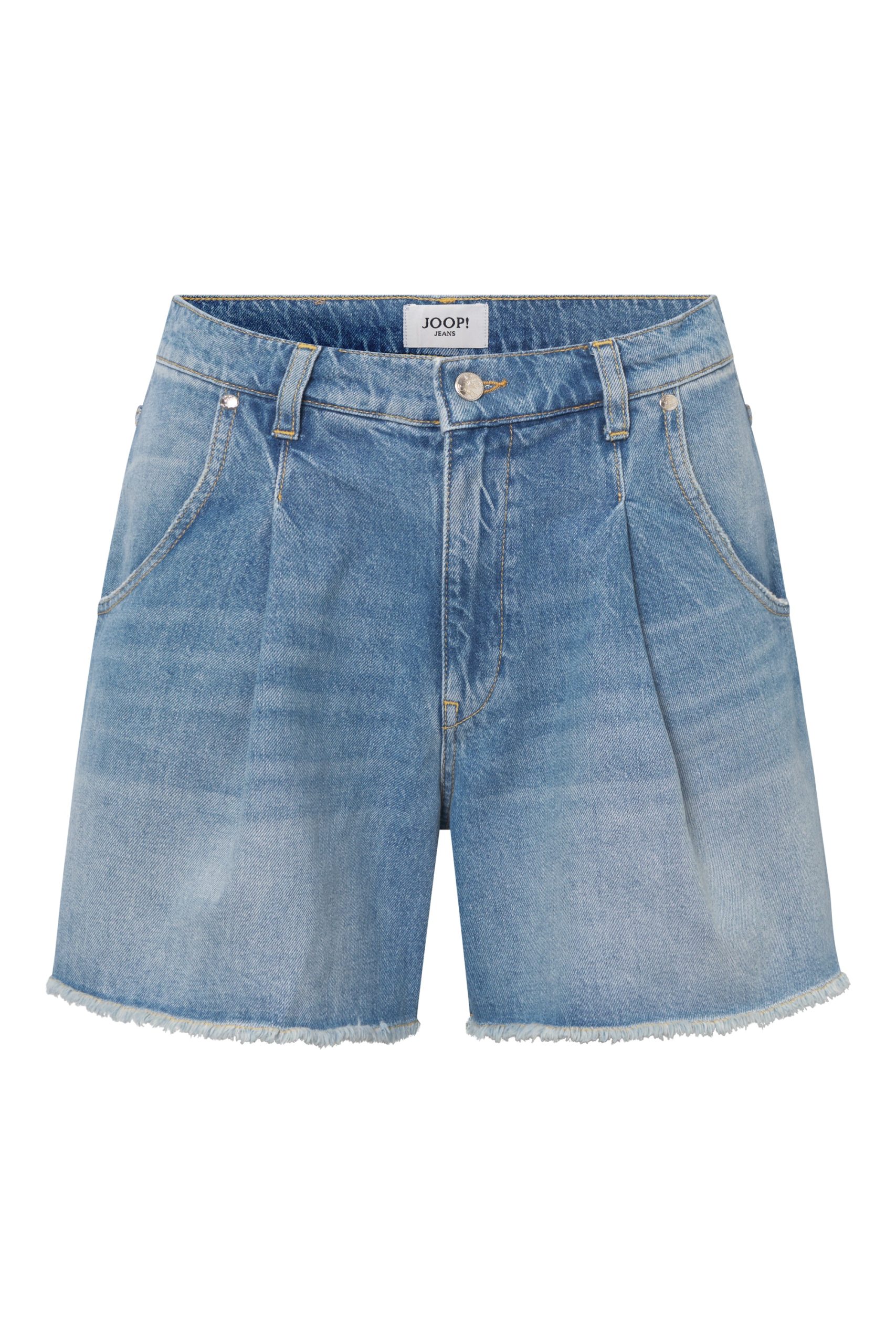 Joop Jeans Jeansshorts "Esther" mit Fransensaum