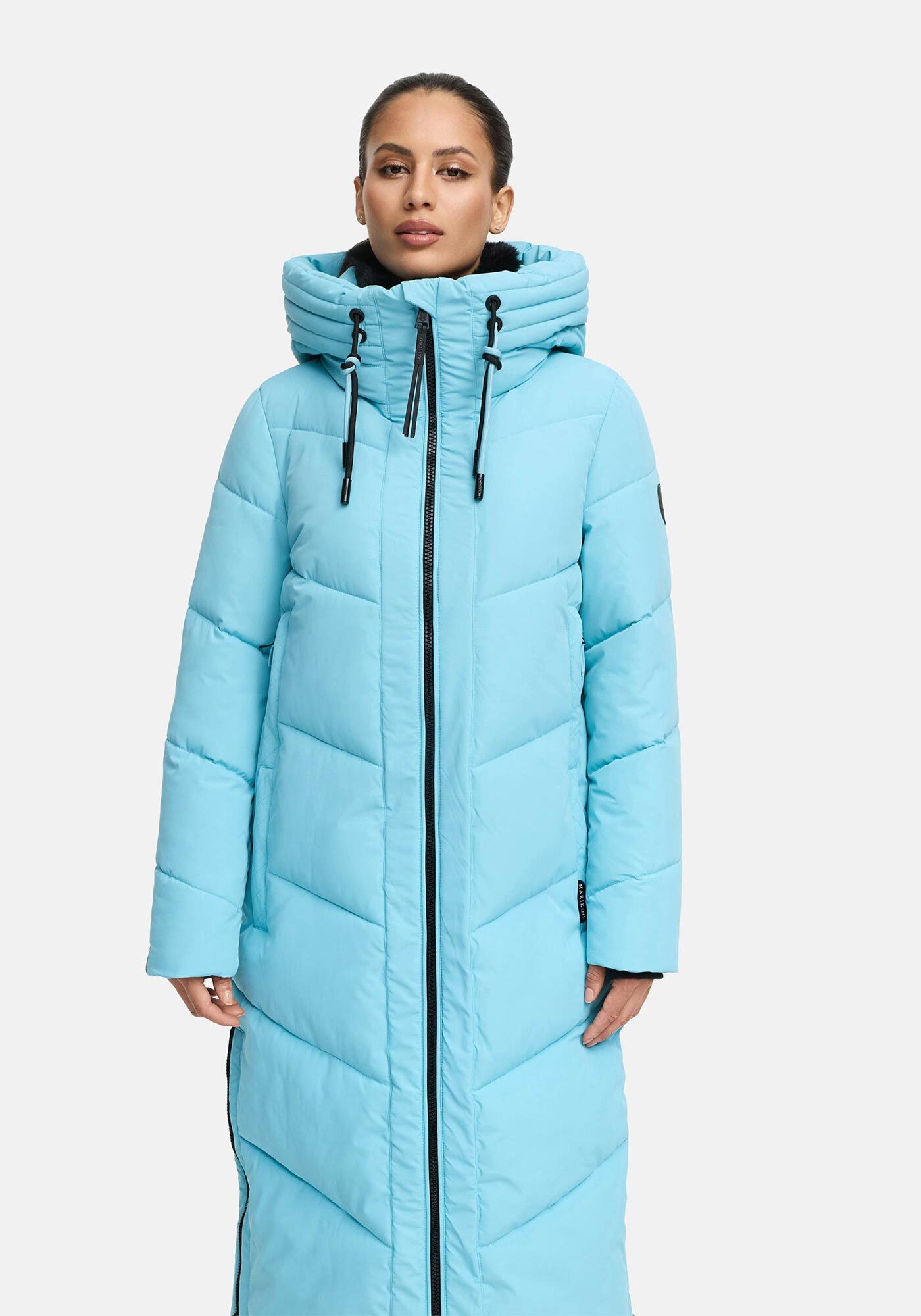 Marikoo Winterjacke "Nadaree XVI" Stepp Mantel mit großer Kapuze