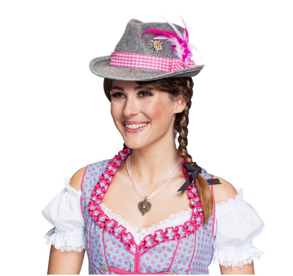 Orlob Trachten-Kostüm Trachtenhut Moni Pink