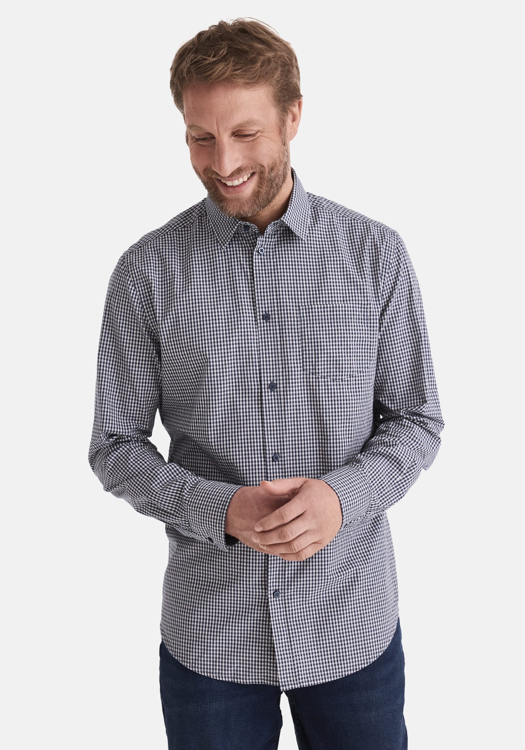 Stooker Men Flanellhemd "HARLEY Hemd Langarm Regular Fit" Langarm Hemd Regular Fit für Herren